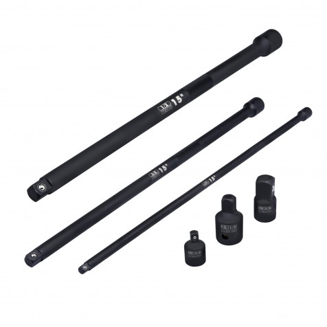 Impact Long Extension Bar and Adapter Set | 6 Pc