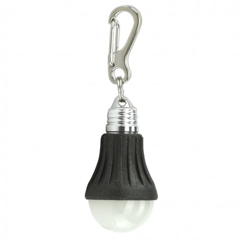 Light Bulb Keychain - Black