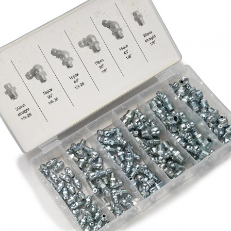 Hydraulic/Grease Fitting Assortment SAE | 110 Pc