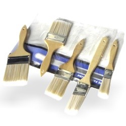Paint Brush Set - Wood Handle | 5 Pc