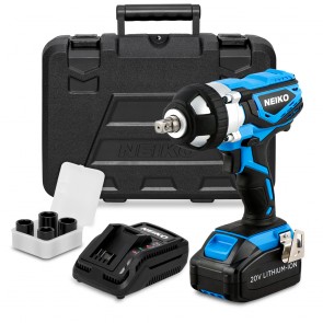 1/2" Drive 20V Impact Wrench Set, Sockets Included 