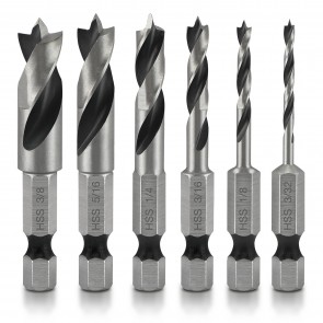 Stubby Drill Bit Set for Wood 